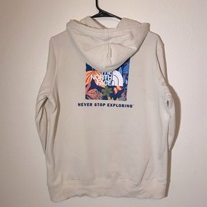 Never Stop Exploring Women’s North Face Sweatshirt Floral